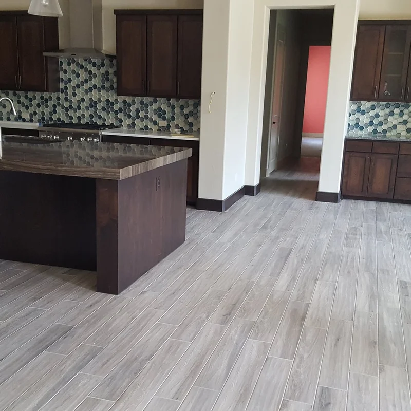 gray tile floor by The Flooring Connection Outlet in San Antonio, TX