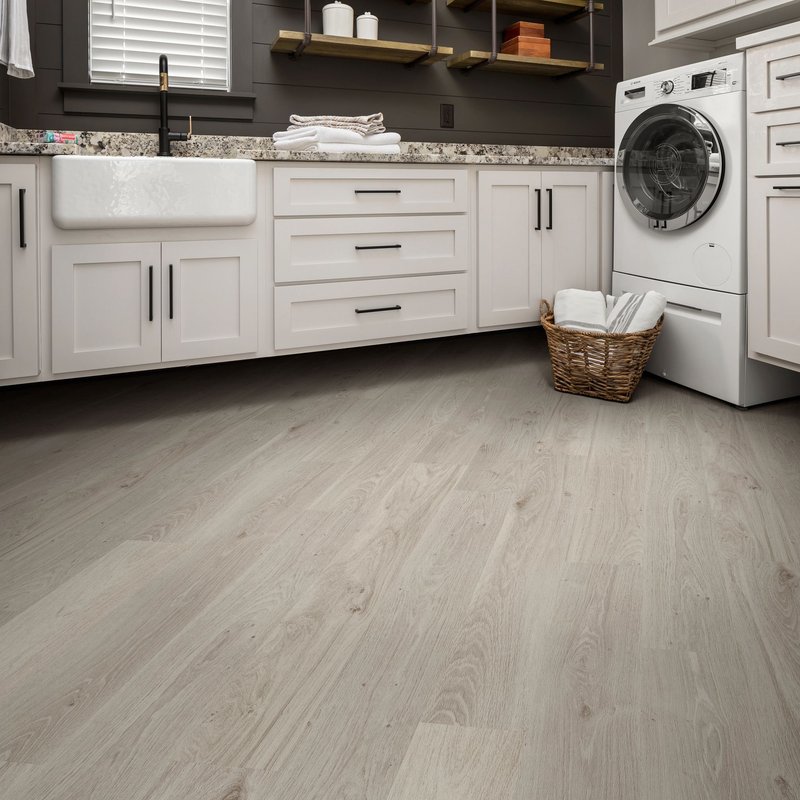 gray vinyl flooring by Flooring Connection Outlet in San Antonio, TX